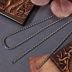 2 шт. цепочки-коробки из нержавеющей стали 304&nbsp;NJEW-SC0001-36P-03