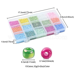 180 г двухцветной краски для выпечки k15 стеклянные бусины&nbsp;SEED-FS0001-09