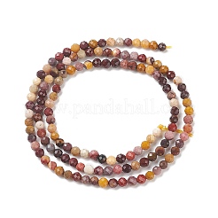 Натуральный мукаит граненые круглые бусины нити&nbsp;X-G-A129-3mm-19-1