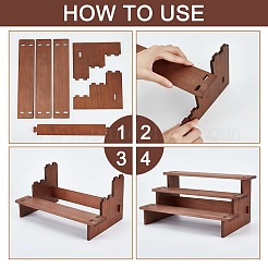 3-ярусная деревянная подставка для показа игрушек&nbsp;ODIS-WH0329-68A