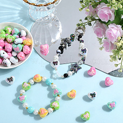 55 шт. акриловые бусины с УФ-покрытием&nbsp;FIND-SP0002-69