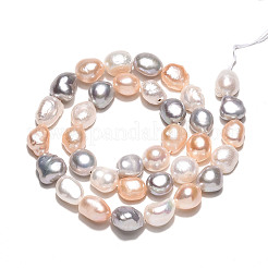 Нити из натурального культивированного пресноводного жемчуга&nbsp;PEAR-N014-09A-02