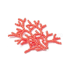 2 шт. подвески из кораллов ручной работы из стеклянных бусин двух цветов&nbsp;PALLOY-MZ00765