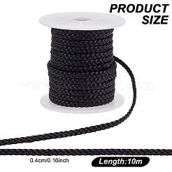 Плетеный шнур из микрофибры и искусственной кожи&nbsp;OCOR-WH0101-29A