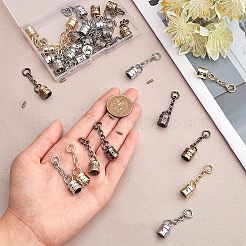 30 комплект наконечников для шнура из цинкового сплава 5 цветов&nbsp;FIND-CA0005-47