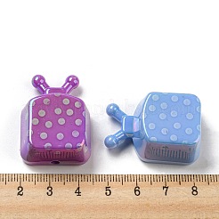 Непрозрачные акриловые бусины с УФ-покрытием&nbsp;OACR-E031-07