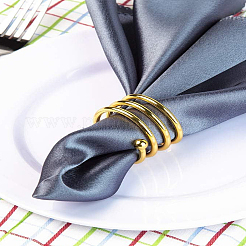 4 шт. 2-х цветные железные кольца для салфеток&nbsp;AJEW-LP0002-74