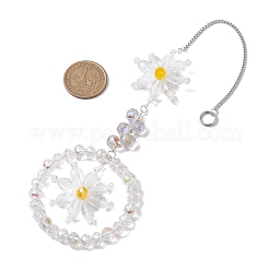 Цветочные стеклянные бусины&nbsp;HJEW-TA00248