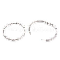 Серьги-кольца Huggie Hoop из нержавеющей стали 201&nbsp;EJEW-O095-02F