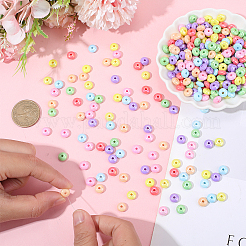 500шт УФ-покрытие непрозрачные акриловые бусины&nbsp;MACR-PA0001-22