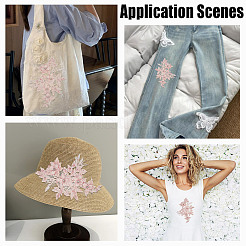 Полиэстер компьютеризированная вышивка ткань утюгом / пришить заплатки&nbsp;DIY-WH0504-667B