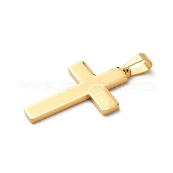 Подвески-кресты Иисуса из нержавеющей стали 304&nbsp;STAS-F323-09G