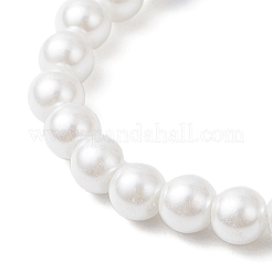 Браслеты ручной работы из стеклянной эмали и стеклянных жемчужных бусин&nbsp;BJEW-JB12171