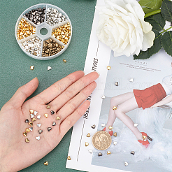 420 шт. 6 цвета бусины из сплава в тибетском стиле&nbsp;TIBEB-PH0004-89