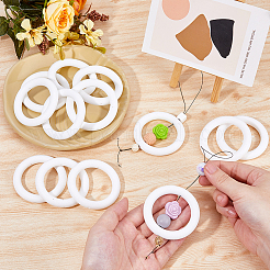 12шт кольцевые силиконовые бусины&nbsp;SIL-DC0001-78