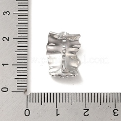 Серьги-гвоздики из латуни с микропаве из кубического циркония&nbsp;KK-K371-25P