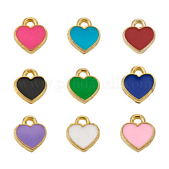 180 шт. 9 цвета из цинкового сплава с эмалью&nbsp;ENAM-CW0001-07