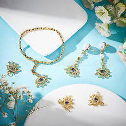 Латунные микро проложить кубического циркония подвески&nbsp;KK-BC0008-93