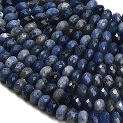 Природный содалит бисер нитей&nbsp;G-C280-A01-02