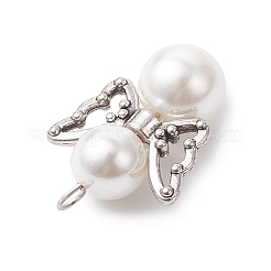 Подвески из круглого белого жемчуга&nbsp;PALLOY-JF04379-02