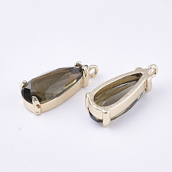 Прозрачные стеклянные подвески&nbsp;GLAA-T007-22A