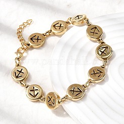 Браслеты-цепочки из нержавеющей стали 304 с изображением созвездий.&nbsp;BJEW-I239-01G-07