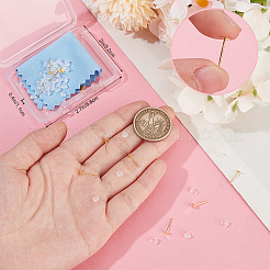 10 пара 925 плоских сережек-гвоздиков из стерлингового серебра&nbsp;STER-BBC0006-58A-G