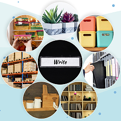 Карманы для держателей этикеток из ПВХ&nbsp;ABAG-WH0046-01