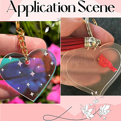 30шт прозрачные акриловые подвески&nbsp;OACR-SC0002-30A