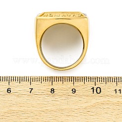 Кольца из нержавеющей стали 304 со стразами для женщин&nbsp;RJEW-B121-03B-G