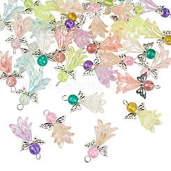 32 шт. подвески из акрила и стекла 8 цветов&nbsp;PALLOY-TAC0175