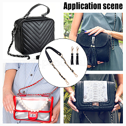 1 шт. цепочки для сумок из черной искусственной кожи&nbsp;PURS-DR0001-03