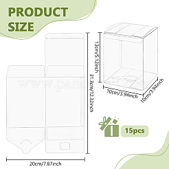 Складные пластиковые упаковочные коробки для домашних животных&nbsp;CON-WH0125-04A