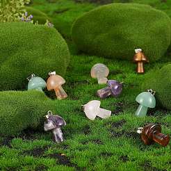 5шт натуральный зеленый авантюрин подвески&nbsp;G-SZ00001-87C