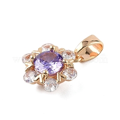 Латунные микро проложить кубического циркония подвески&nbsp;KK-E795-18KCG