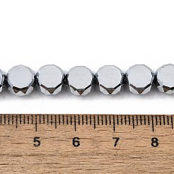 Стеклянные бусины с гальваническим покрытием &nbsp;EGLA-L045-G-FP01