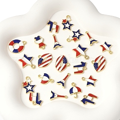 45 шт. 9 стиля эмалевые подвески из сплава ко Дню независимости&nbsp;FIND-FS0004-09