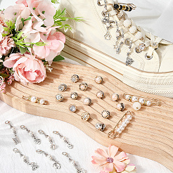 Подвески из сплава и брошь из английской булавки из сплава&nbsp;AJEW-SP0002-03B