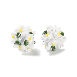 Бусины-шарики из полимерной глины со стразами и светом&nbsp;CLAY-U002-01F