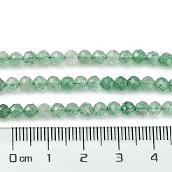 Природный зеленый бисер пряди клубники кварца&nbsp;X-G-Z034-A02-03