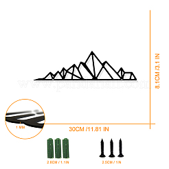 Железные настенные художественные украшения&nbsp;HJEW-WH0067-030