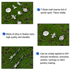 Подвески из цинкового сплава в тибетском стиле&nbsp;TIBEP-PH0001-27-RS