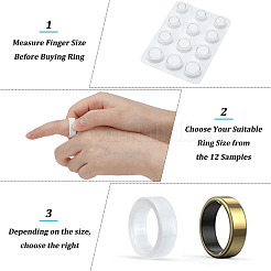 12 шт. набор измерительных инструментов для ювелирных изделий из АБС-пластика&nbsp;TOOL-ME0001-06