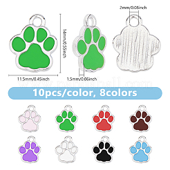 80шт 8 цвета сплава эмаль подвески&nbsp;ENAM-DC0001-84