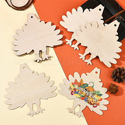 Тема дня благодарения незаконченные деревянные подвесные украшения&nbsp;HJEW-WH20003-47A