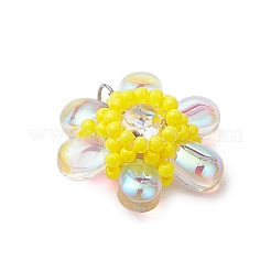 Подвески-цветы из бисера&nbsp;PALLOY-MZ00438-01