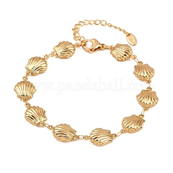 Браслеты-цепочки с изображением морских животных из нержавеющей стали 304&nbsp;BJEW-D359-15A-G