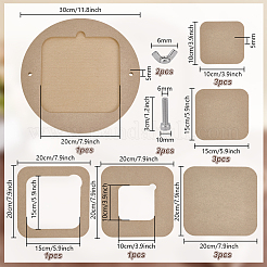 Древесноволокнистая плита средней плотности (мдф) переносная глиняная расклинивающая доска со встроенной&nbsp;AJEW-PH0006-65B