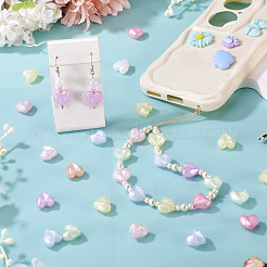 Светящиеся прозрачные акриловые бусины&nbsp;LACR-TA0001-07B