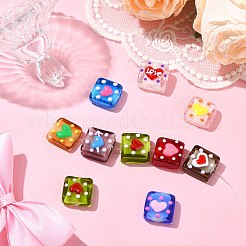 9шт 9 цвета бусины лэмпворк ручной работы&nbsp;LAMP-CJ0002-05